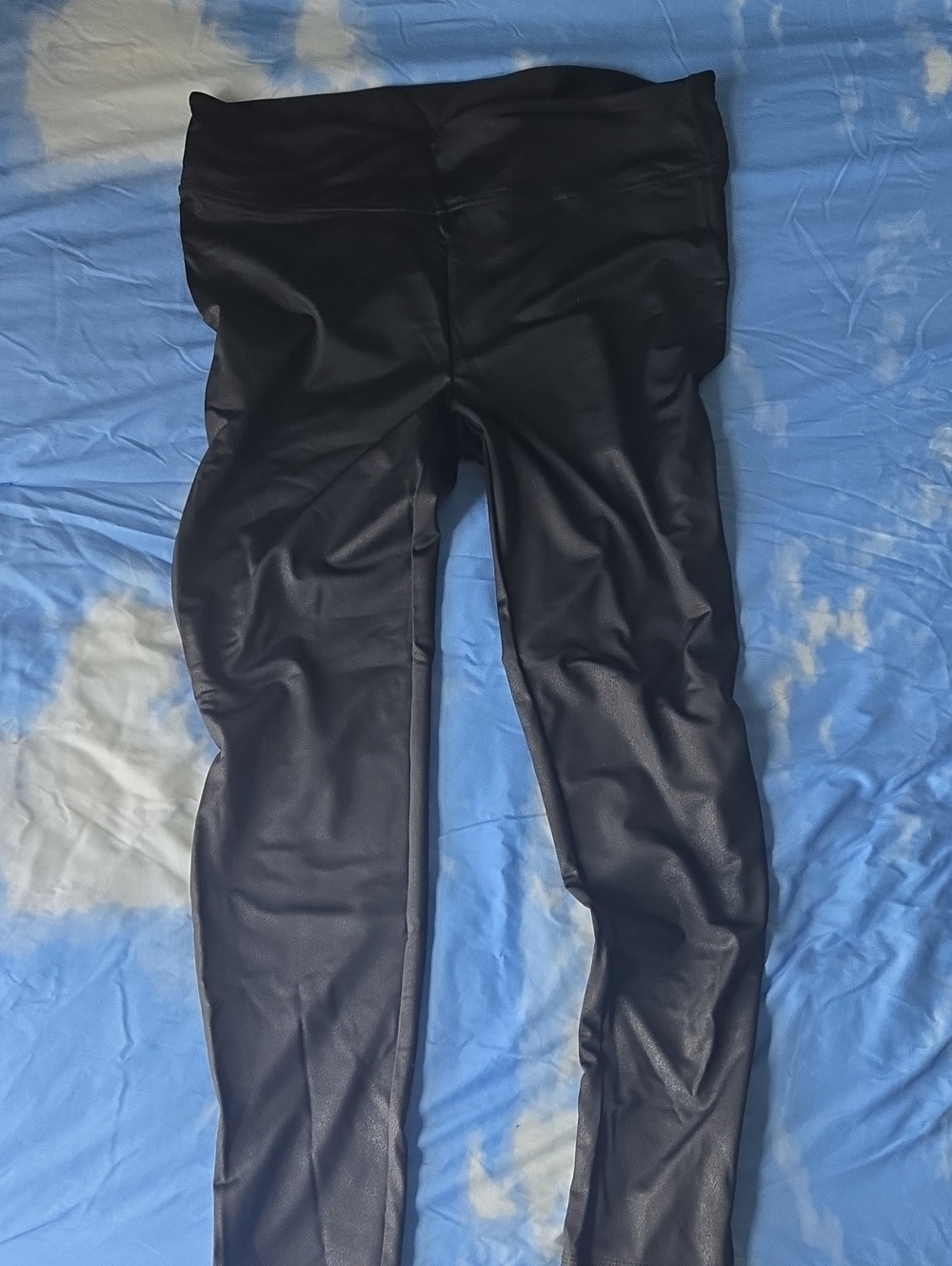 NYDJ Faux Leather Black Jeggings with High Waist
